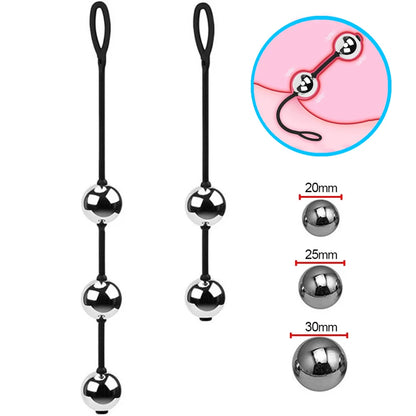 3 Size Erotic Weighted Vaginal Egg Chinese Geisha Kegel Geishaball Kegel Exerciser Metal Ben Wa Ball Anal Beads Buttplug