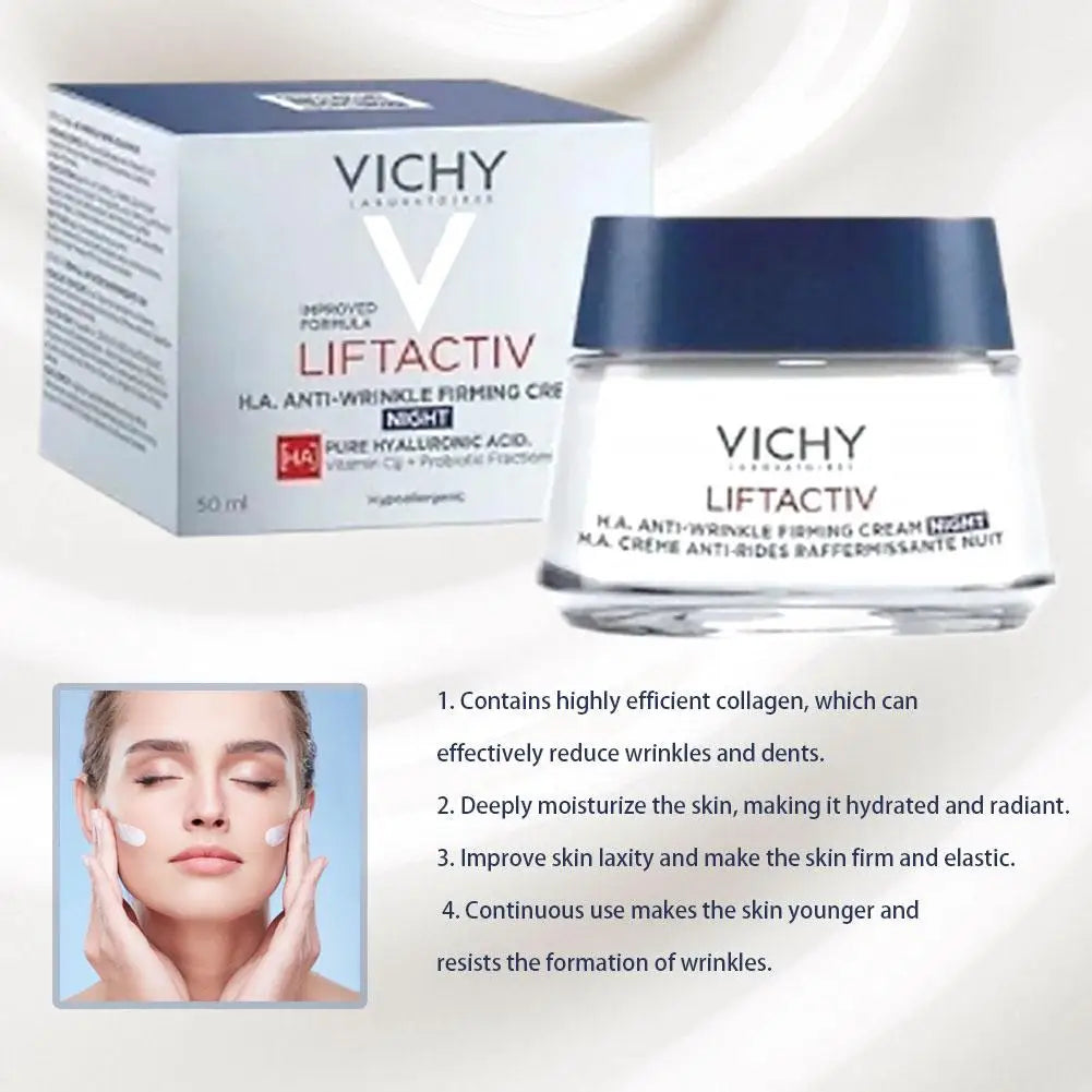 VICHY Firming Cream Vitamin C Firming Brightening Anti-Wrinkle Moisturizing Skin Repair Korea Original Night Cream 50ml
