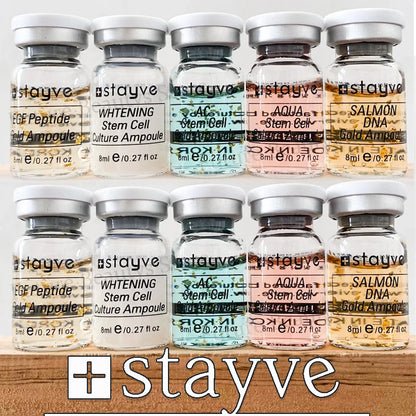 Korea Stayve 8ml Face BB Cream Glow Salmon DNA Mix Serum Kit Whitening Moisturizing Essence Beauty Skin Care