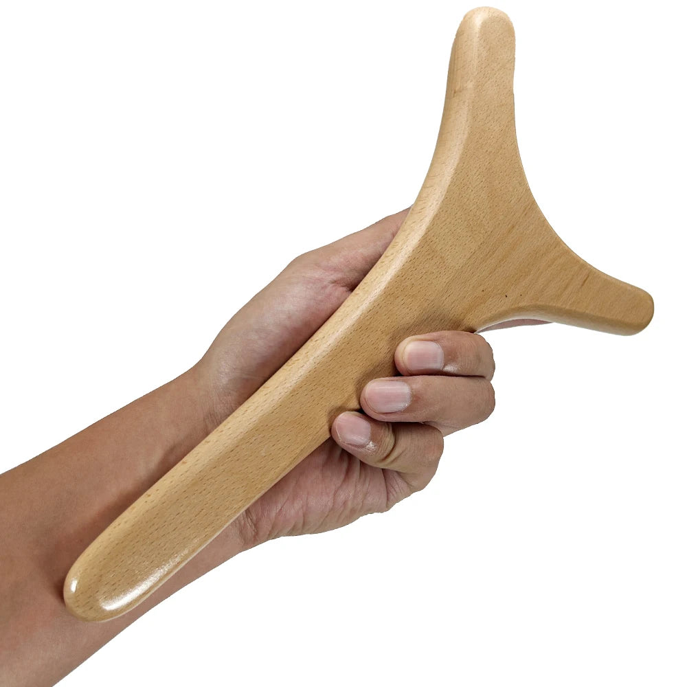 1PCS Wood Therapy Massage Tool Wooden Lymphatic Drainage Massager Body Sculpting Tools for Maderoterapy,Gua Sha,Muscle Release