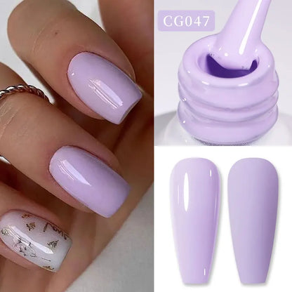 BORN PRETTY 10ml Nude Pink Gel Nail Polish Varnis Semi Permanent Nail Gel Varnish Soak Off UV Gel for Valentine's Day Gift Nails