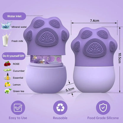 Massage Face - Silicone Beauty Tool for Women，Facial Ice Roller for Skin Care - Reduce Eye Puffiness 1Pcs