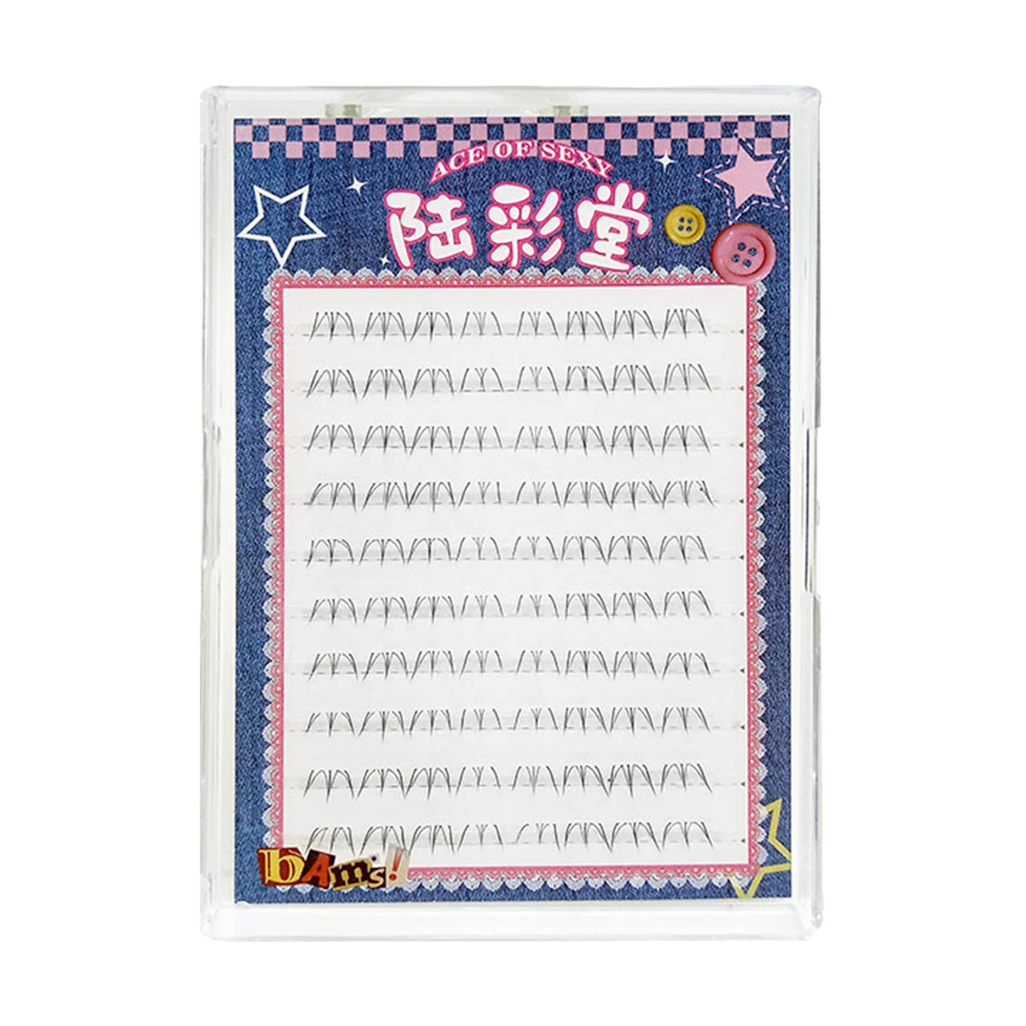 80pcs/set Segmented Lower Eyelashes False Eyelashes Makeup Tools Natural Fake Lower Lashes Women's Cosmetic Supplies