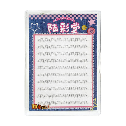 80pcs/set Segmented Lower Eyelashes False Eyelashes Makeup Tools Natural Fake Lower Lashes Women's Cosmetic Supplies