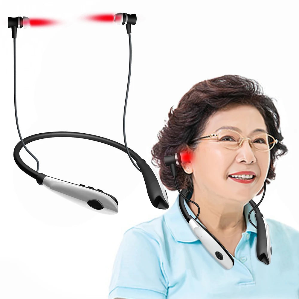 Tinnitus Ear Laser Therapy Device LLLT Rhinitis Sinusitis Treatment 650mm Ear Irradiation Laser for Older Otitis Media Deafness