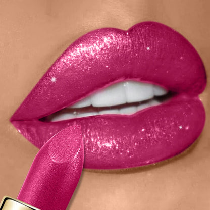 High Pigmented Shiny Lipstick,Stain Resistant,Long-Lasting,Glossy Waterproof Lipstick Shimmering Makeup Valentine'S Day Gift