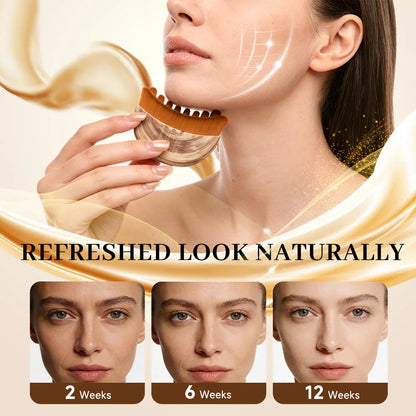 Portable Lymphatic Contour Face Brush, Facial Sculpting Lymphatic Drainage Tool, Lymphatic Drainage Massager Fit The Skin