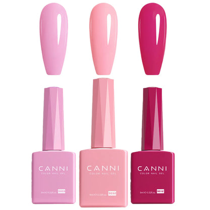 9ml CANNI TPO FREE HEMA FREE Ultra Consistency Nail Gel Polish Set Round Brush Semi Permanent Soak Off UV LED Gel Nail Kit