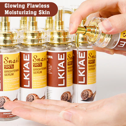 AILKE Snail Extract Whitening Serum, Moisturizing, Reduce Dark Spots, Wrinkle, Even Skin Tone, Lightening Essence for Face, Body