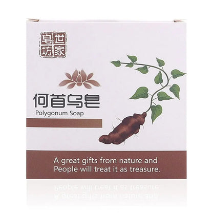 1PC Promotes Hair Growth Prevents Hair Loss He Shou Wu Soap Essential Oil Soaps Multiflora Shampoo Bar Shampoo Soap