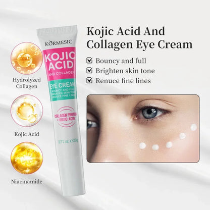 Instant Eye Bag Removal Cream Collagen Anti-Wrinkle Firming Skin Fade Fine Lines Anti Dark Circle Puffiness Brighten Eye Care