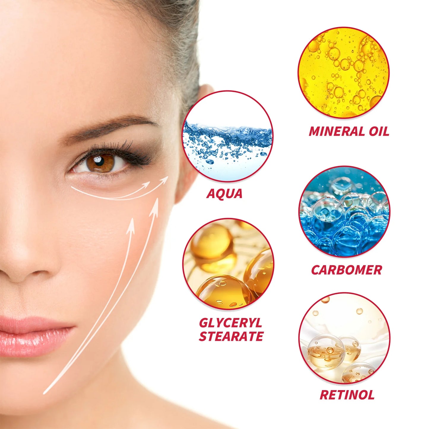 Retinol Eye Cream Stick Lightening Dark Circles Firming Skin Anti-Wrinkle Firming Brightening Eye Repair for Women Eyes Care