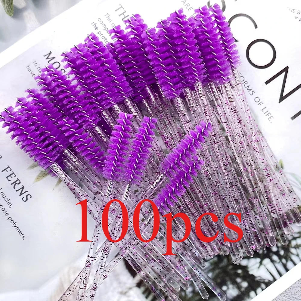 100Pcs Eyelash Brushes Disposable Eyelashes Extension Brush Makeup Tool For Mascara Wands Applicator Spoolers Tools Wholesaler
