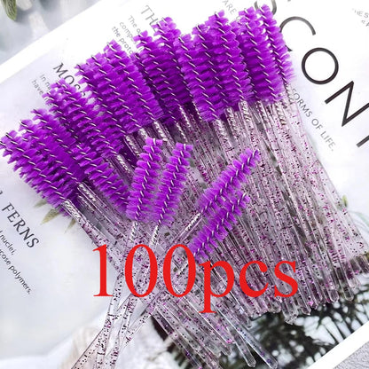 100Pcs Eyelash Brushes Disposable Eyelashes Extension Brush Makeup Tool For Mascara Wands Applicator Spoolers Tools Wholesaler