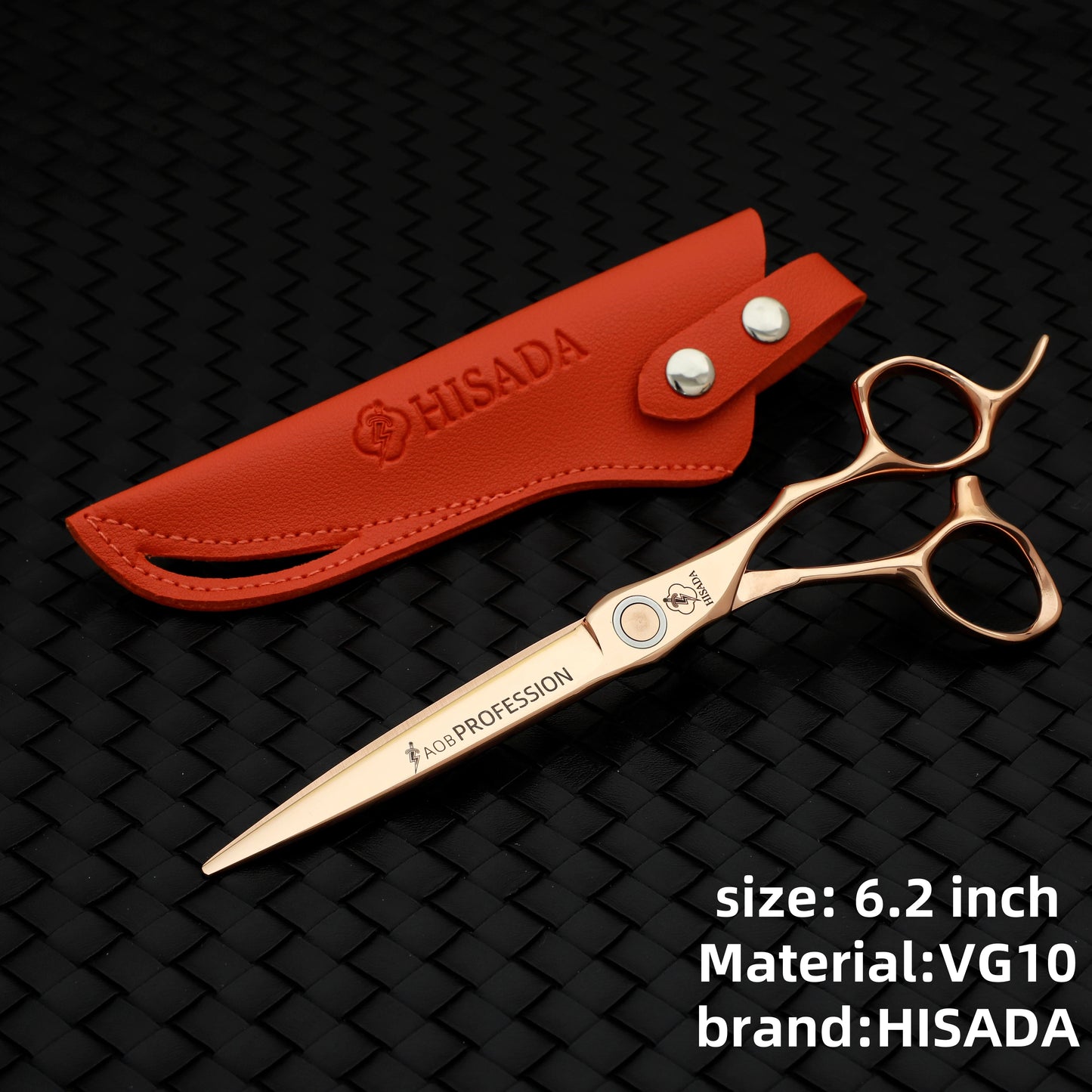 HISADAHairdressing scissors 6.2 6.7 7.0 inch Hair scissors VG10 Steel High-end Barber scissors advanced Hairdressing scissors