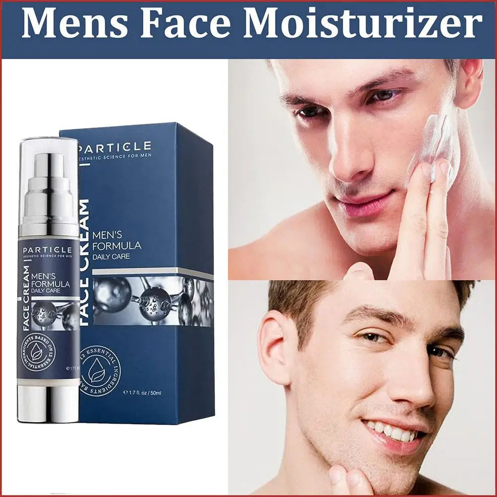 50ml 6-in-1 Men Facial Moisturizer Cream Hydrating Revitalizing Skin Care Particle Face Cream With Collagen Anti Aging & Wrinkle
