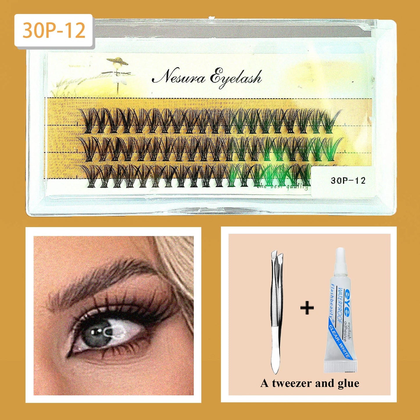 Cluster Eyelashes Kit Five Styles Available Single Eyelashes Clustered Simulation Natural DIY Eyelashes Thickness and Length