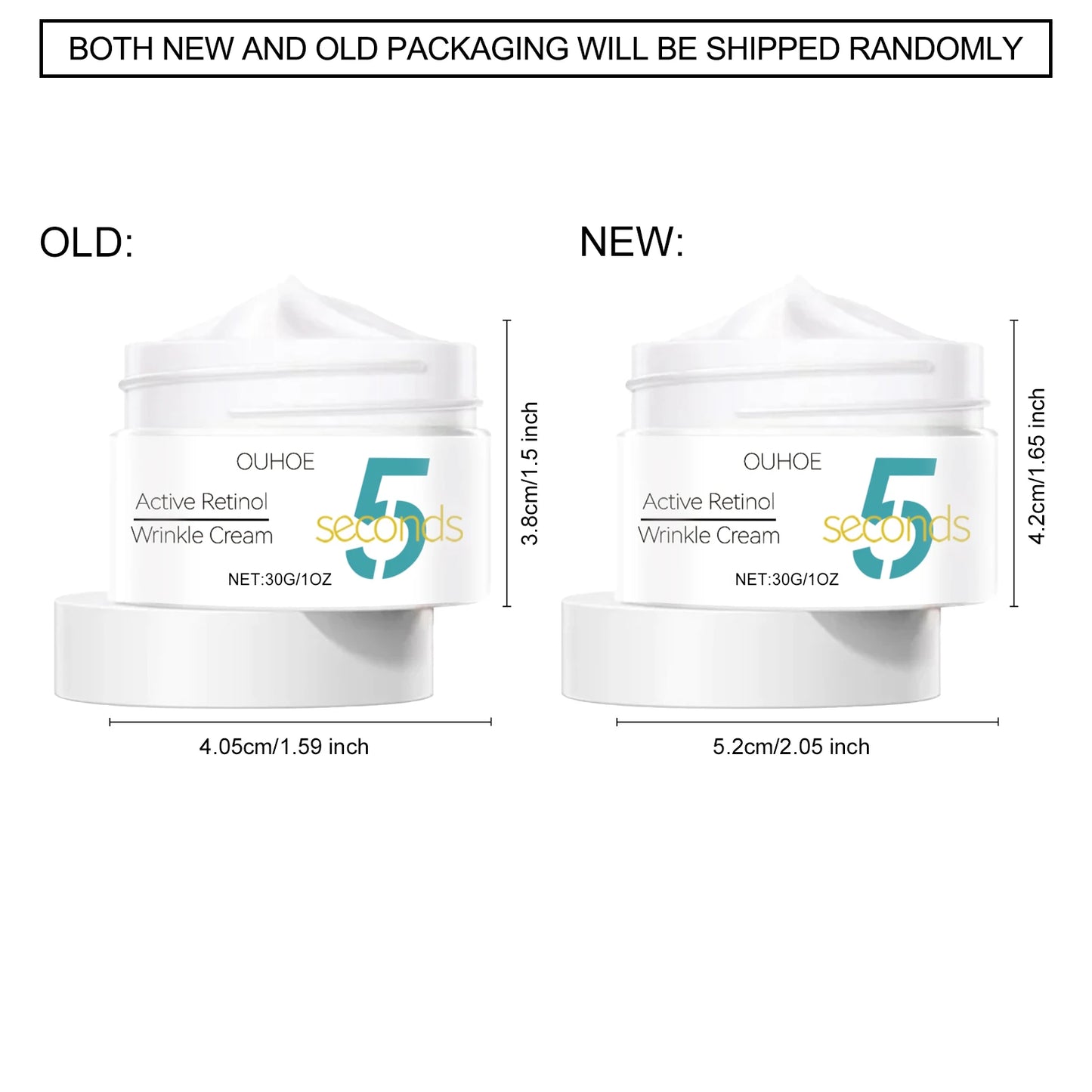 5 Seconds Instant Remove Wrinkles Cream Retinol Anti Aging Firming Moisturizing Tightens Improves Edema Facial Skincare Cream