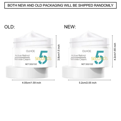 5 Seconds Instant Remove Wrinkles Cream Retinol Anti Aging Firming Moisturizing Tightens Improves Edema Facial Skincare Cream