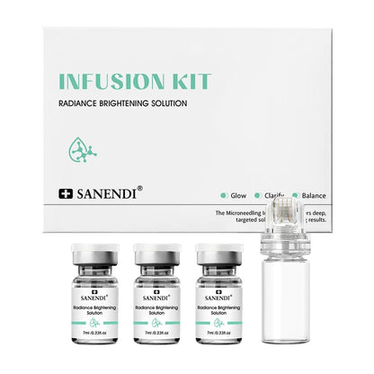 3 in 1 Micro-Infusion System for Eye & Face 0.05mm Stamp Hyaluronic Acid & Collagen Peptide Serum Firmer Home Skin Care 1Month