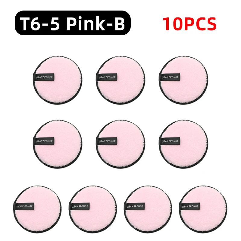 OGEYERO Reusable Makeup Remover Pads Cotton Wipes Microfiber Make Up Removal Sponge Cotton Cleaning Pads Tool