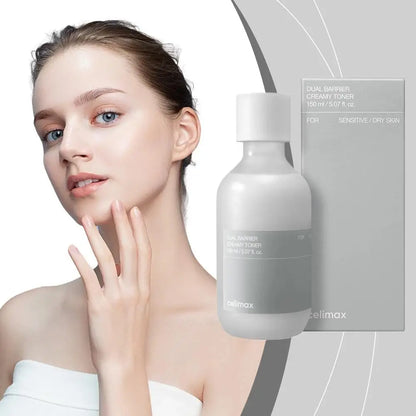 Korean Celimax Skincare Set Dual Barrier Toner, BHA Peeling Pad, Antioxidant Noni Ampoule, SPF50+ Sunscreen, Centella Face Cream