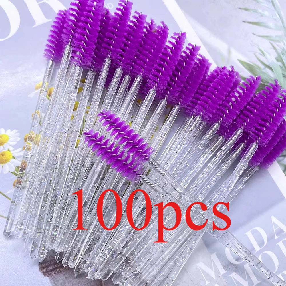 100Pcs Eyelash Brushes Disposable Eyelashes Extension Brush Makeup Tool For Mascara Wands Applicator Spoolers Tools Wholesaler
