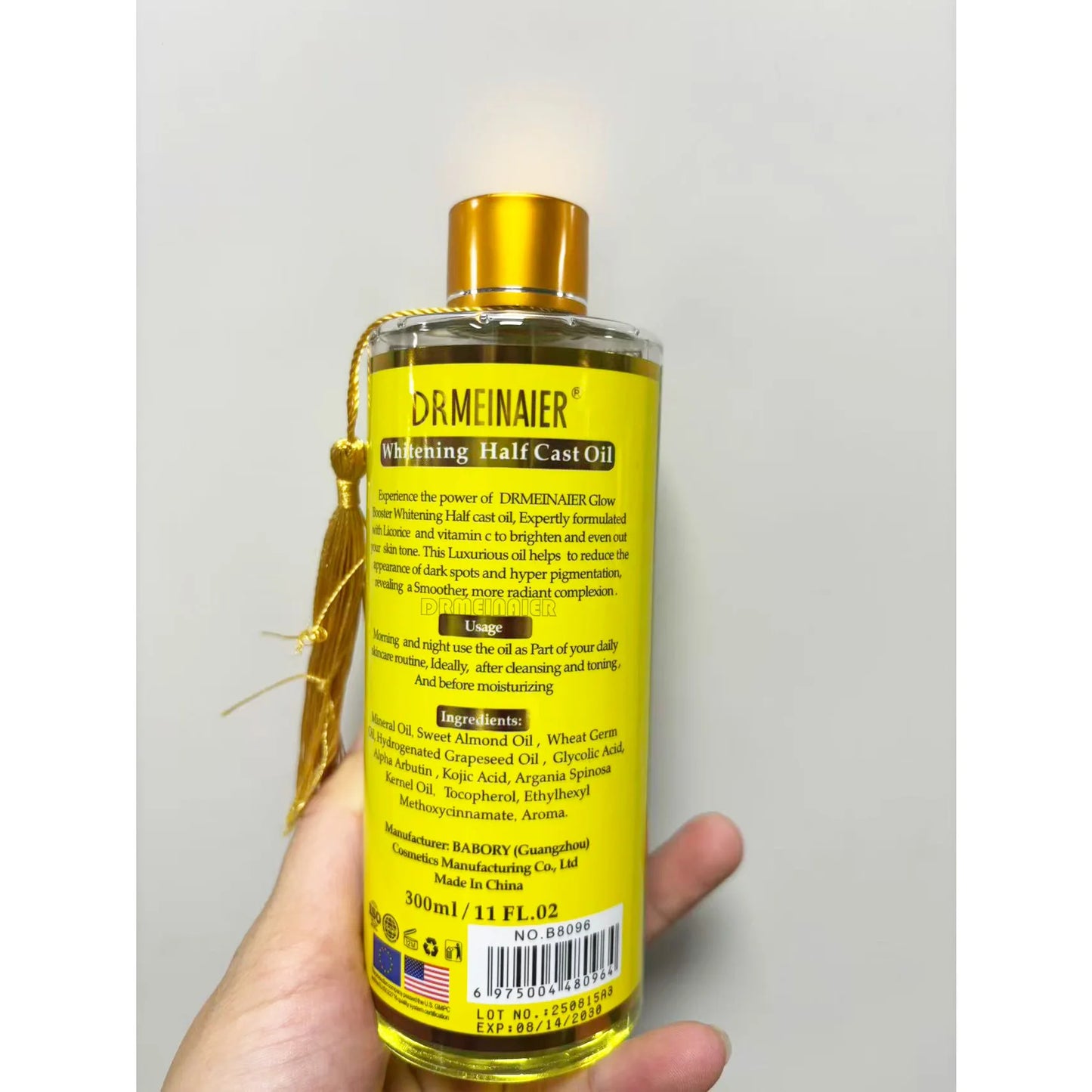 200ml Alpha Arbutin And Kojic Acid Whitening Serum Glow Booster Cast Oil Reduce Stretch Mark And Dark Spots Repair Damage Skin