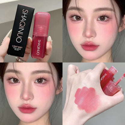 Monochrome Liquid Blusher Waterproof Moisturizing Highlight Beauty Purple Lip and Cheek Dual-use Matte Natural Rouge Face Makeup