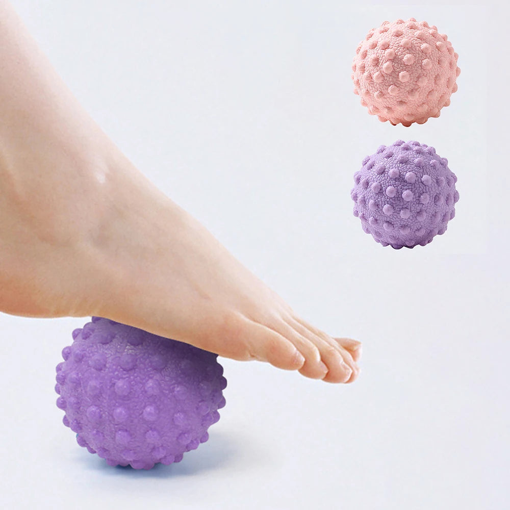 Solid Fascia Ball Raised Point Massage Ball TPR Posture Master Yoga Ball Waist Back Hand Foot Pain Relief Plantar Massage Tools