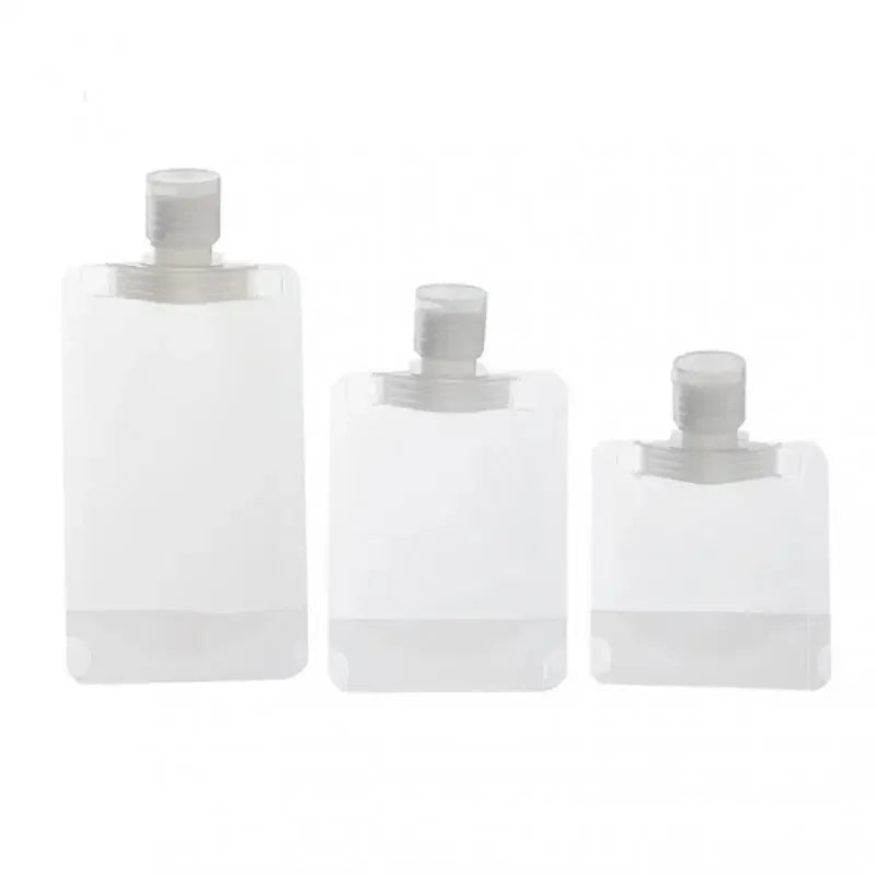 10-60pcs Refillable Packaging Bags Travel Essentials Lotion Cosmetics Shampoo Shower Gel Portable Bags Makeup Fluid Bottles