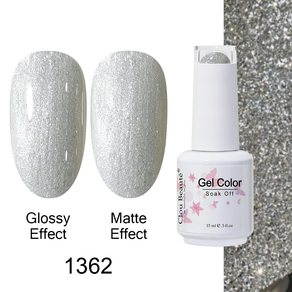 Clou Beaute 15ml Nail Gel Polish Warm Color Dark Red Brown Semi Permanent Nail Art Manicure Soak Off LED UV Varnishes Lacquer