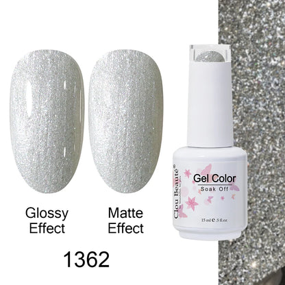 Clou Beaute 15ml Nail Gel Polish Warm Color Dark Red Brown Semi Permanent Nail Art Manicure Soak Off LED UV Varnishes Lacquer