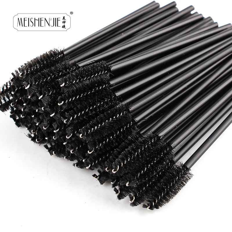 MEISHENJIE Hot Sale Eyelashes Brush Comb 5-50 PCS Eye Lashes Extension Mascara Wands Makeup Professional Makeup Beauty Tools