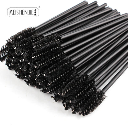 MEISHENJIE Hot Sale Eyelashes Brush Comb 5-50 PCS Eye Lashes Extension Mascara Wands Makeup Professional Makeup Beauty Tools