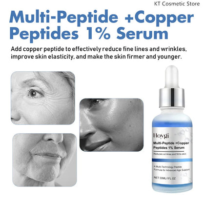 Multi-Peptide +Copper Peptides 1% Serum Firming Lifting Fade Fine Lines Anti Aging Wrinkles Moisturizing Face Skin Care Korea