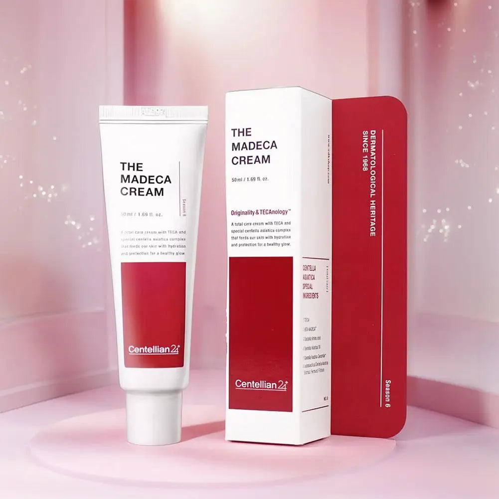 Centellian 6th Generation The Madeca Cream, Active Whitening, Antioxidant, Long-lasting Hydrating, Repairing Dry Skin, Skincare