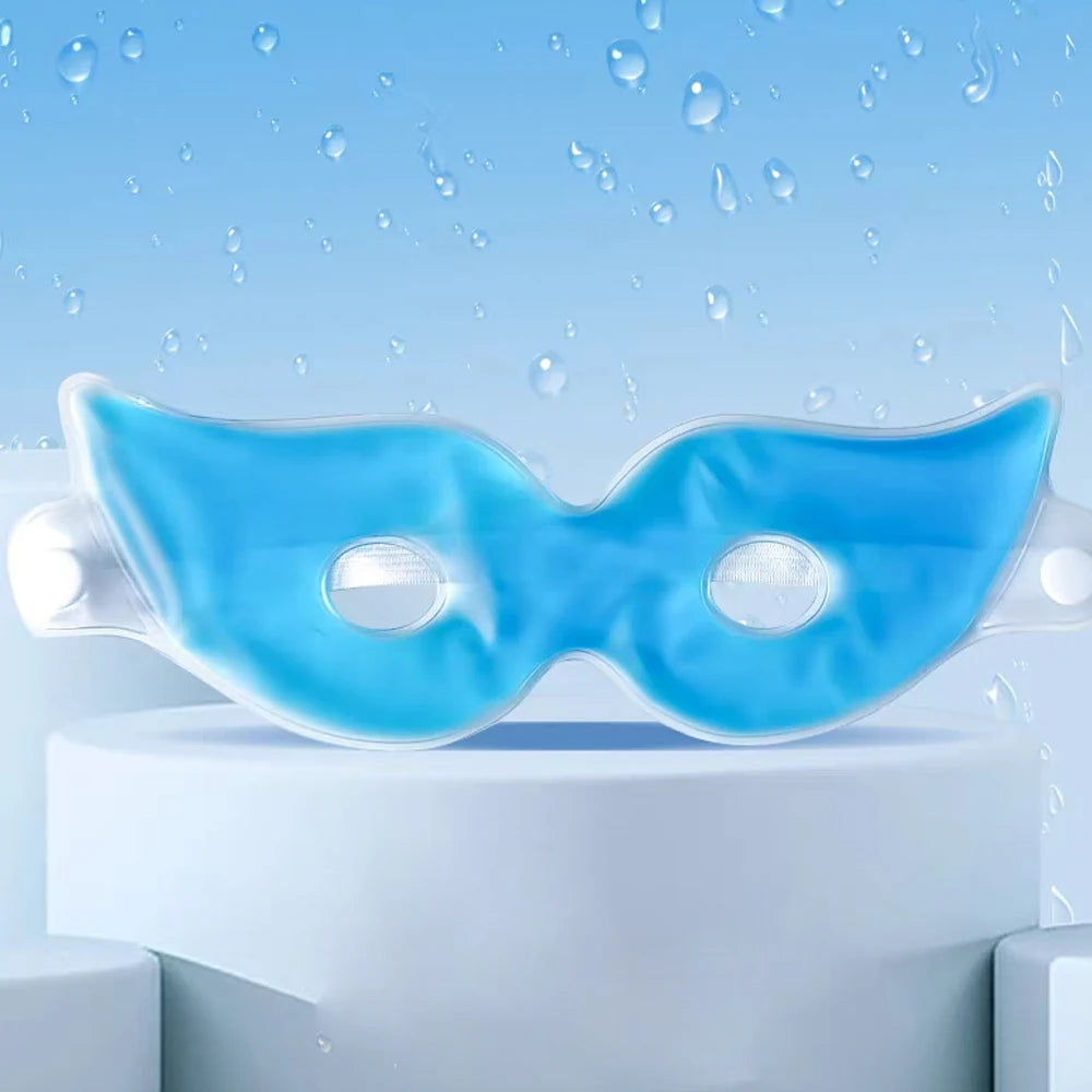 PVC Ice Gel Eye Mask Reuseable Face Mask Cooling Eyes Care Relaxation Relieve Fatigue Cold Relieve Facial Edema Beauty Skin Care