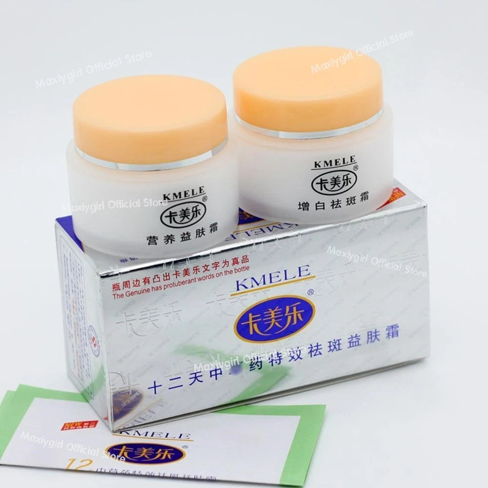 2pcs/box Original Kmele Whitening Cream Face Cream Moisturizing Cream Freckle Care Fade Repare Remover Bottles Skin Freckles