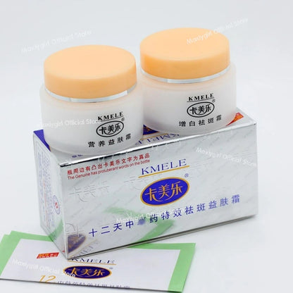 2pcs/box Original Kmele Whitening Cream Face Cream Moisturizing Cream Freckle Care Fade Repare Remover Bottles Skin Freckles