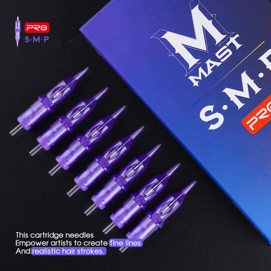 Mast PRO Tattoo Cartridge Needles SMP Art Makeup Needle 1RL 3RL Round Liner Permanent Makeup for Eyeliner Lip Tattoo Supplies