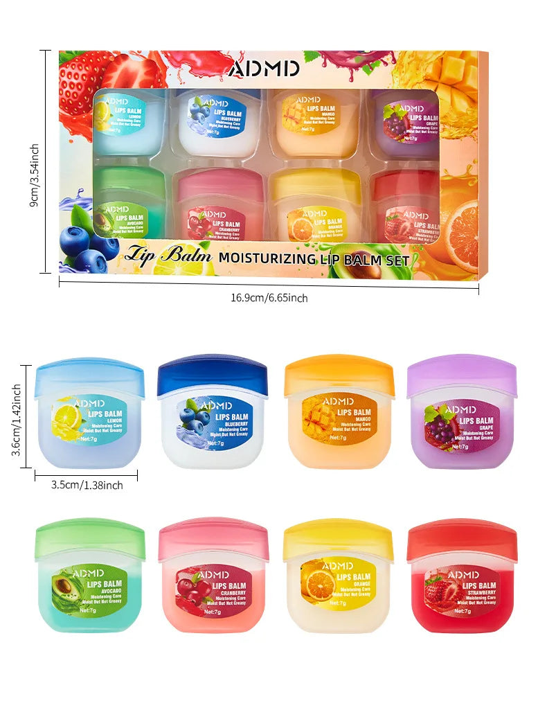 8/4/PCs Lip Balm Moisturizing Lipstick Base Moisturizer Makeup Natural Plant Anti-Cracking Lip Care Petroleum Jelly Lip Balm