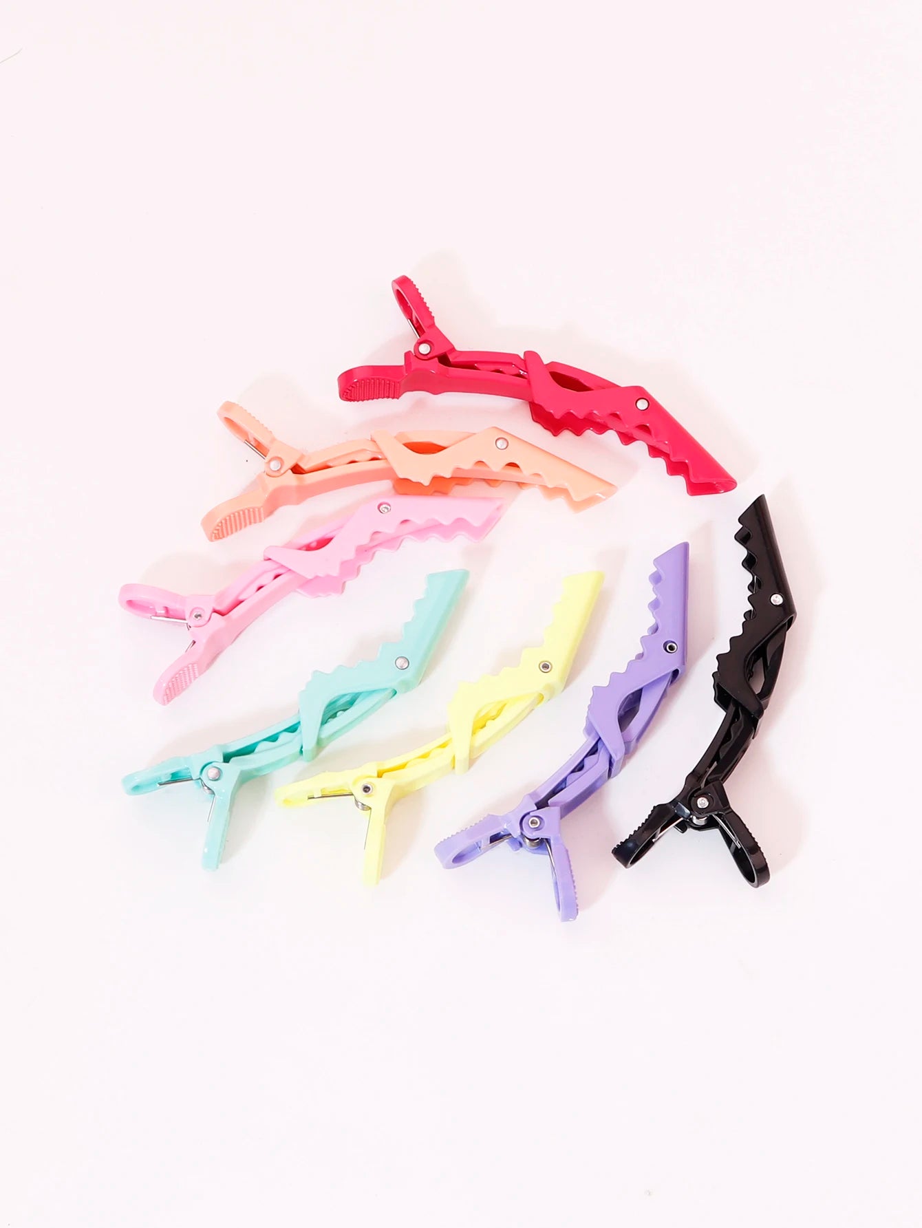 6pcs crocodile hair clip design claw shaped hair clip salon hair clip hair accessories makeup clip Special for real hair wigs