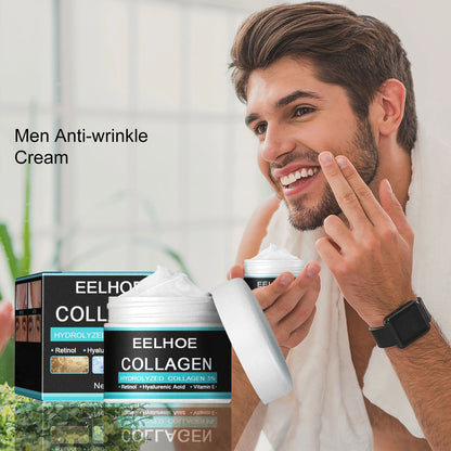 Anti-Wrinkle Cream for Men Mild Moisturizing Removing Wrinkles Firming Lifting Neck Fade Fine Lines Anti-Aging Facial Treatment