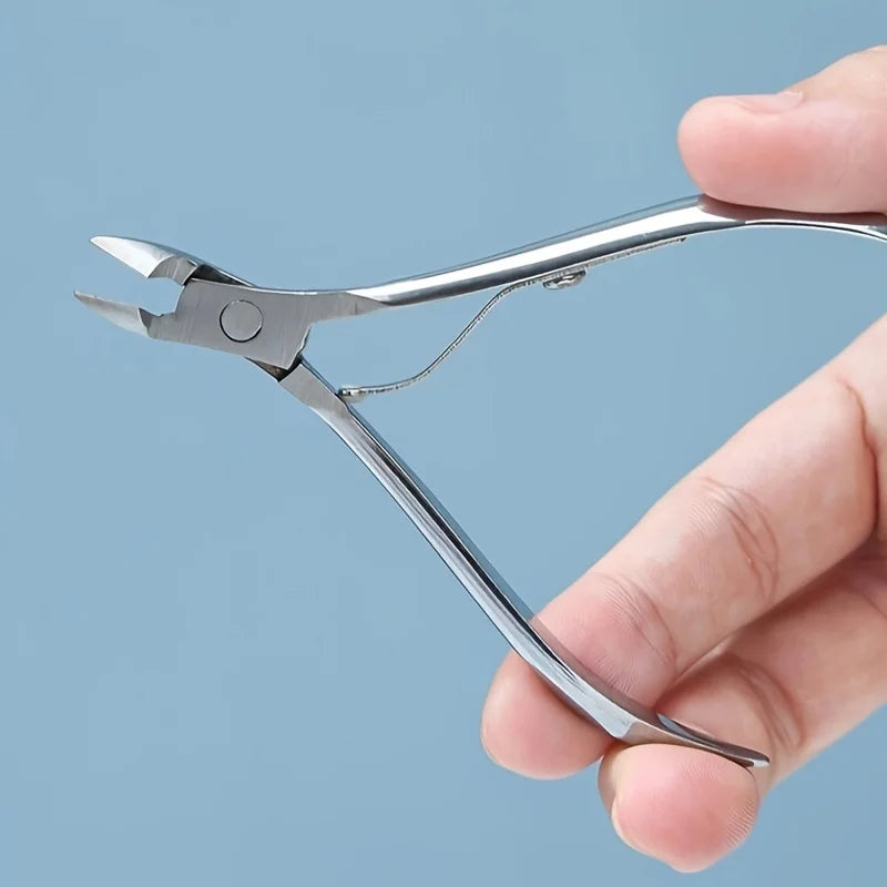 1pc Stainless Steel Cuticle Nipper, Single Piece Dead Skin Remover, Manicure Pedicure Tool, Unscented Nail Care Accessory