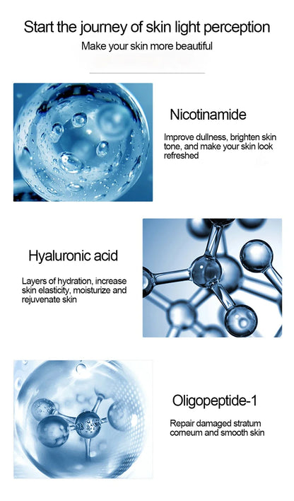 a 500ml  Large Capacity Essence Water Niacinamide Improve Dull Hyaluronic Acid Moisturize Dry Skin Facial Beauty Care Toner