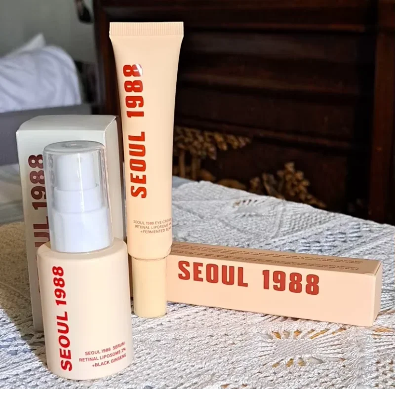 Seoul 1988 Eye Cream Niacinamide Retinoic Acid Ginseng Essence Firm Cream Lighten Fine Lines Deep Moisturizing Care Essence Set