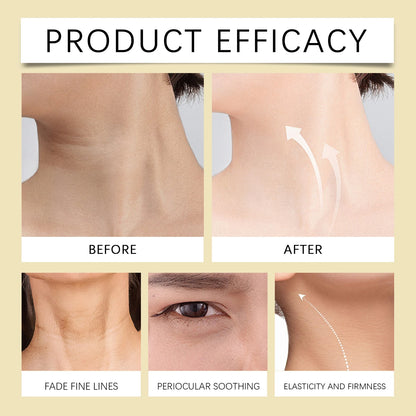 AH-8 Firming Neck Cream Moisturizer Anti Aging Smoothing Wrinkles Electric Massage Polypeptide Eye Cream Eye & Neck Skincare Set