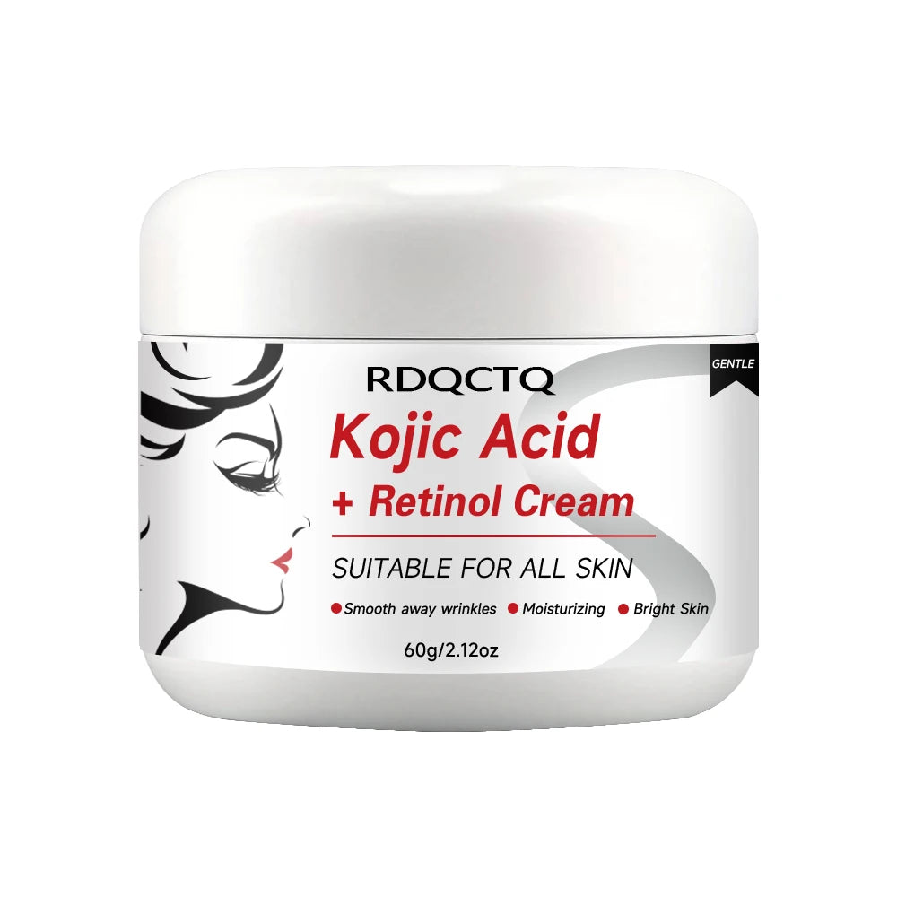 Kojic Acid & Retinol Face Cream: Gentle Hydration for Smooth, Radiant Skin – Daily Moisturizer for All Skin Types 30/60g