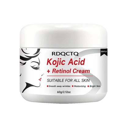 Kojic Acid & Retinol Face Cream: Gentle Hydration for Smooth, Radiant Skin – Daily Moisturizer for All Skin Types 30/60g
